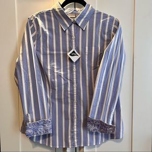 NWT LLBean ladies button down shirt - size L